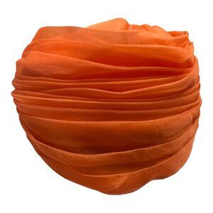 Vintage 1950s Mr. John Boutique Orange Chiffon Turban – Designer to the Stars